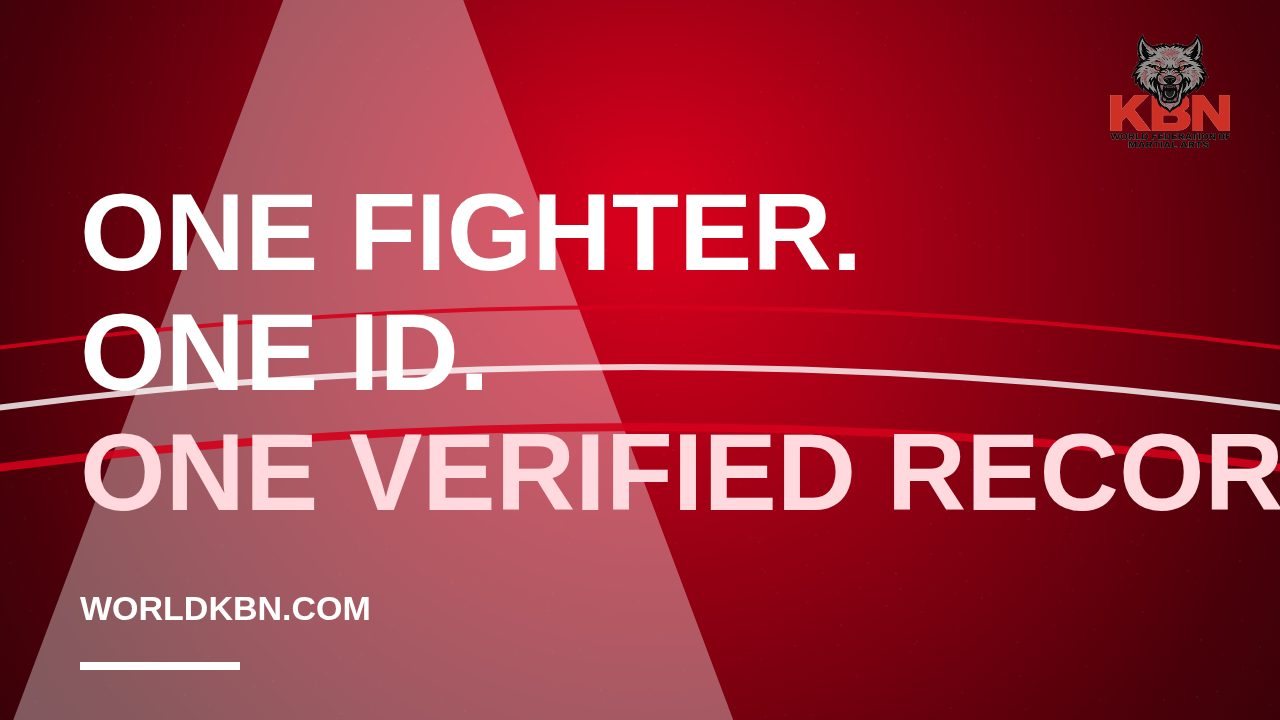 KBN — One fighter. One ID. One verified record.